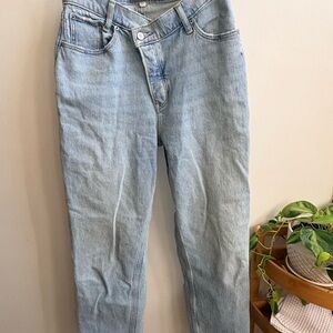 Abercrombie & Fitch High Rise Crossover Curve Love Jeans